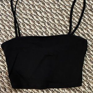 Xs black crop top